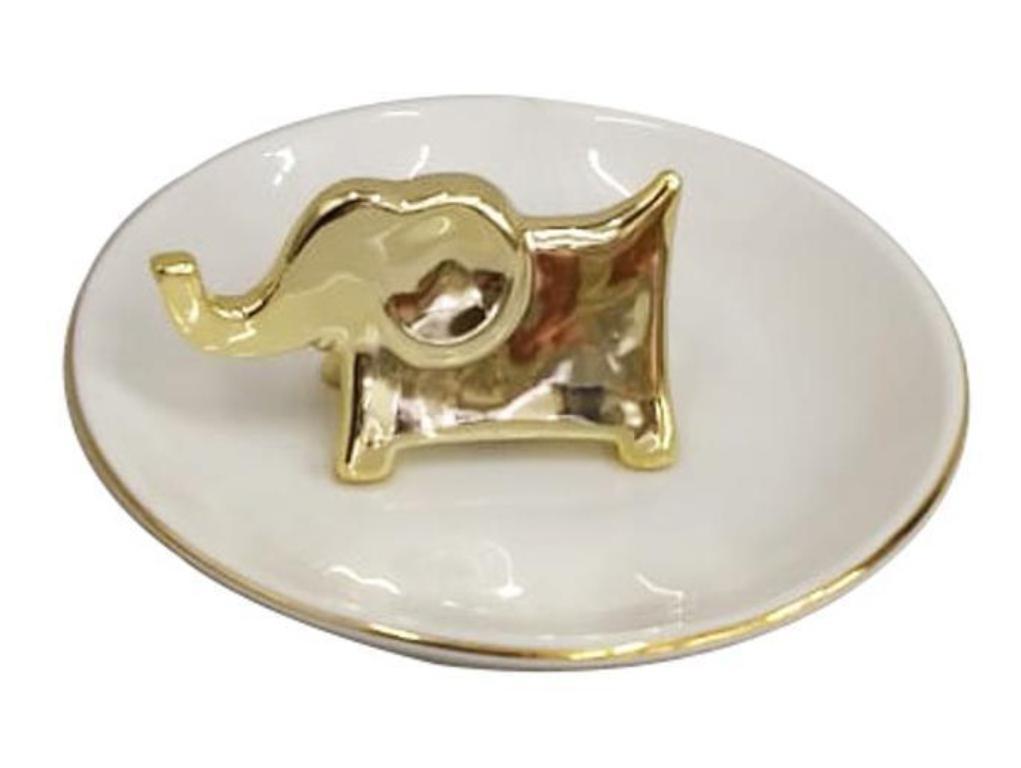 Miniatura Porta Joias Decoração De Elefante 13 Cm - 1002201