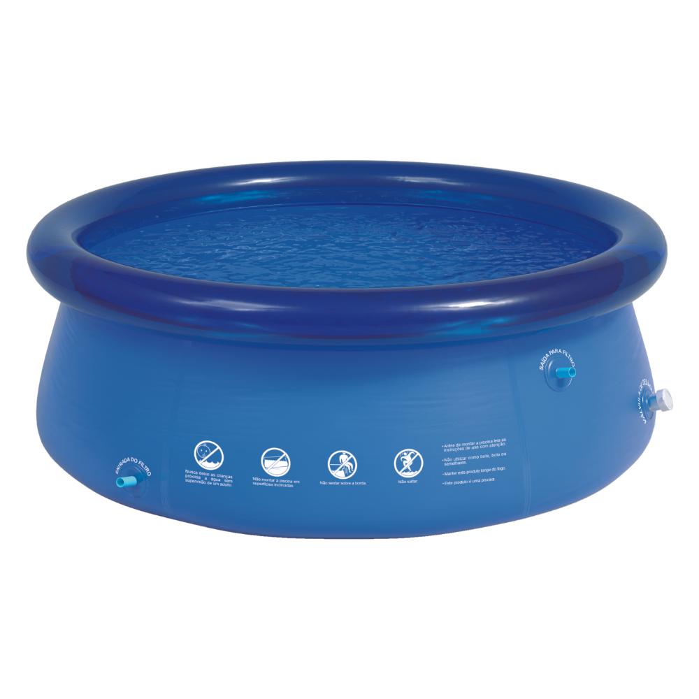 Miniatura Piscina Inflável 1400 Litros Redonda Splash Fun Mor