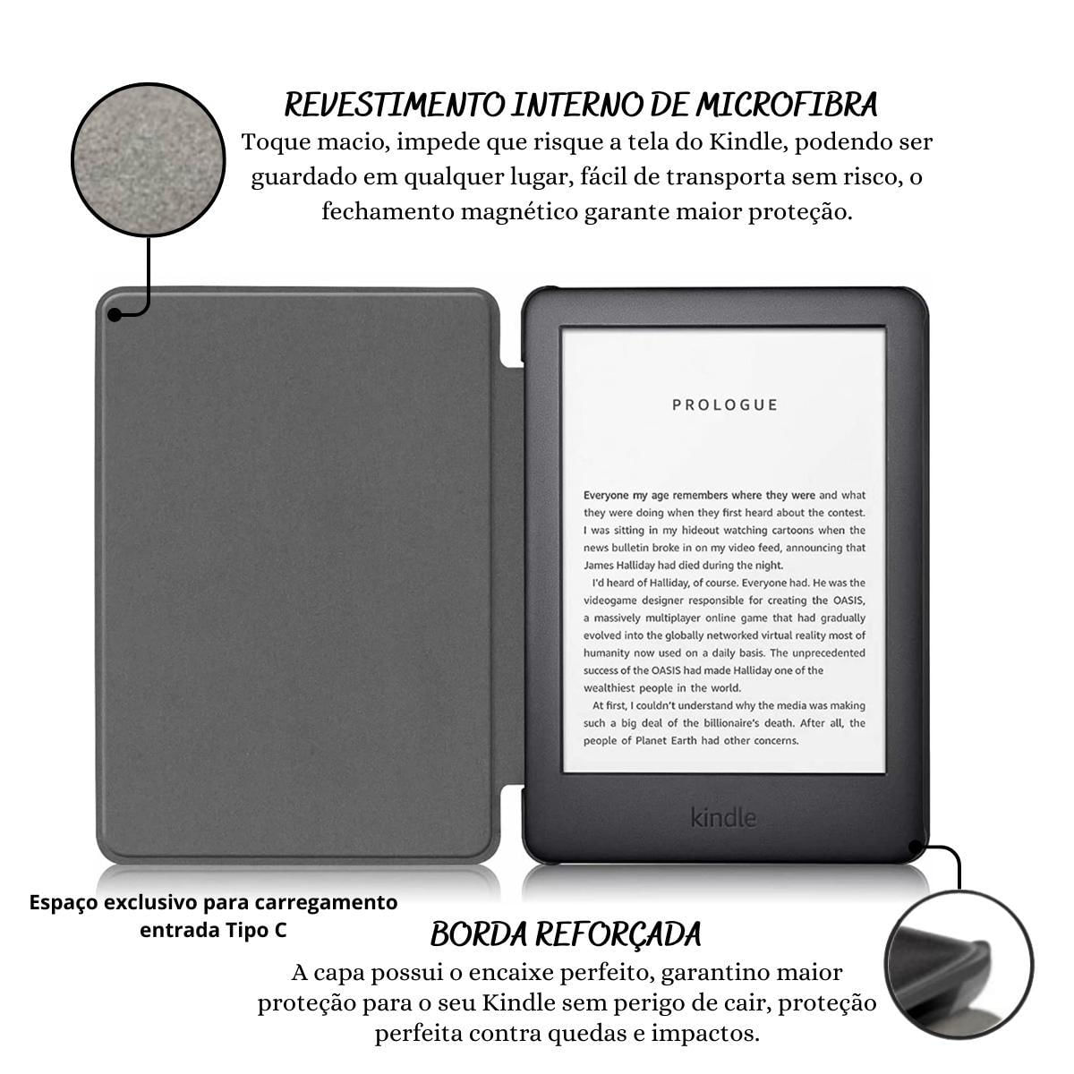 Miniatura Capinha Magnética Para Kindle 11 Geração C2V2L3 + Película