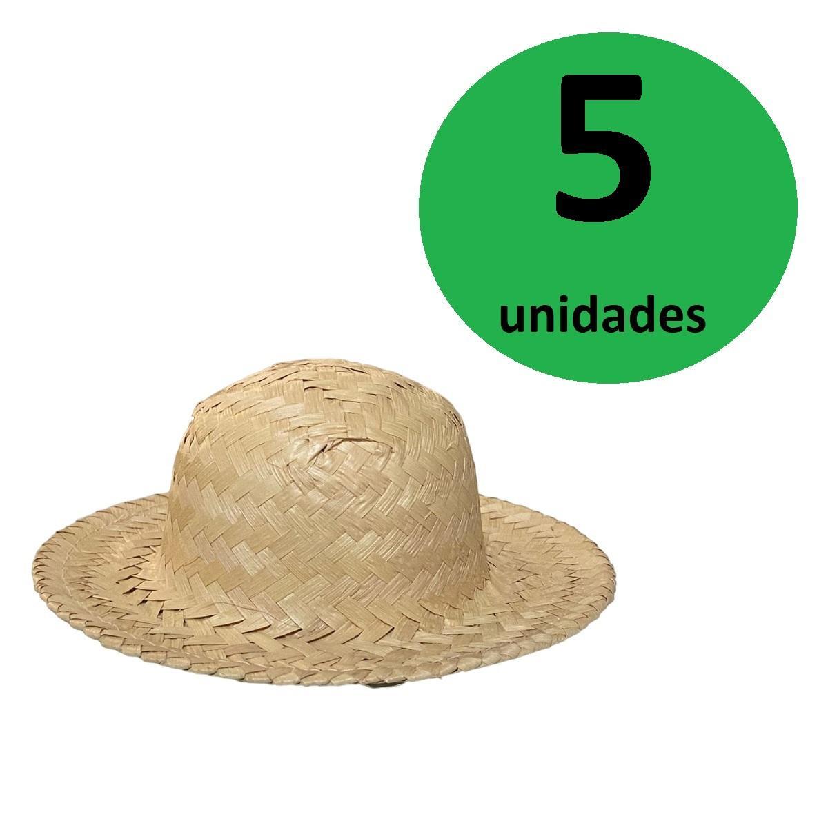 Chápeu De Palha Boneca Miniatura Mini Chapéu Tiara -5 Un
