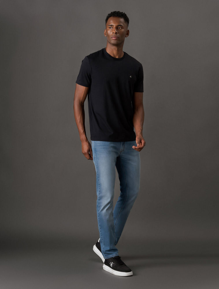 Miniatura Camiseta Masculina Patch Calvin Klein Jeans - Preto Camiseta Masculina Patch Calvin Klein Jeans Preto g