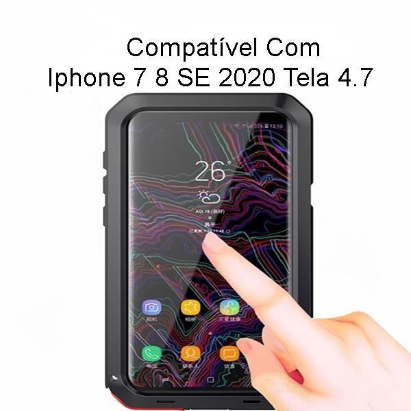 Capa Capinha Iphone Se 2020 Tela 4.7 Anti Shock Parafusada