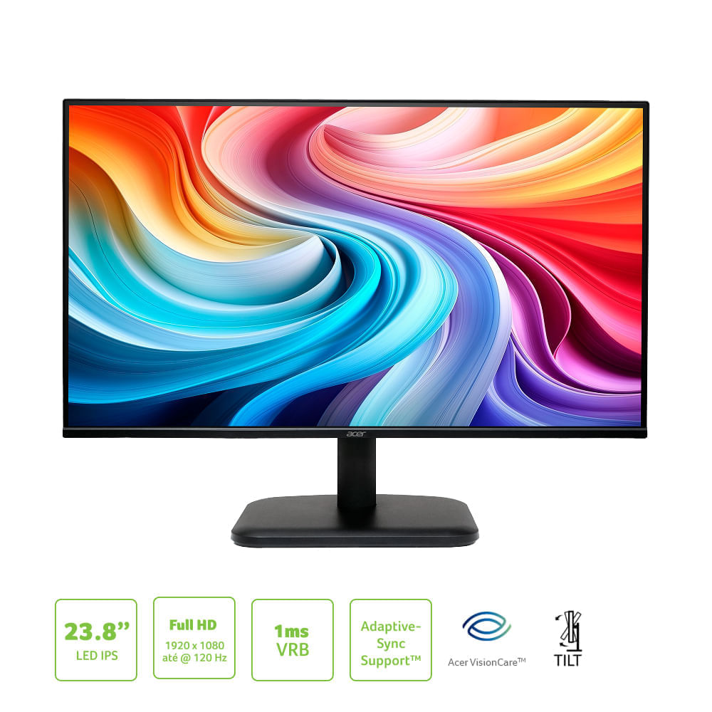 Miniatura Monitor Acer 23.8" EK241Y Gbi Full HD LED IPS 120 Hz 1 ms