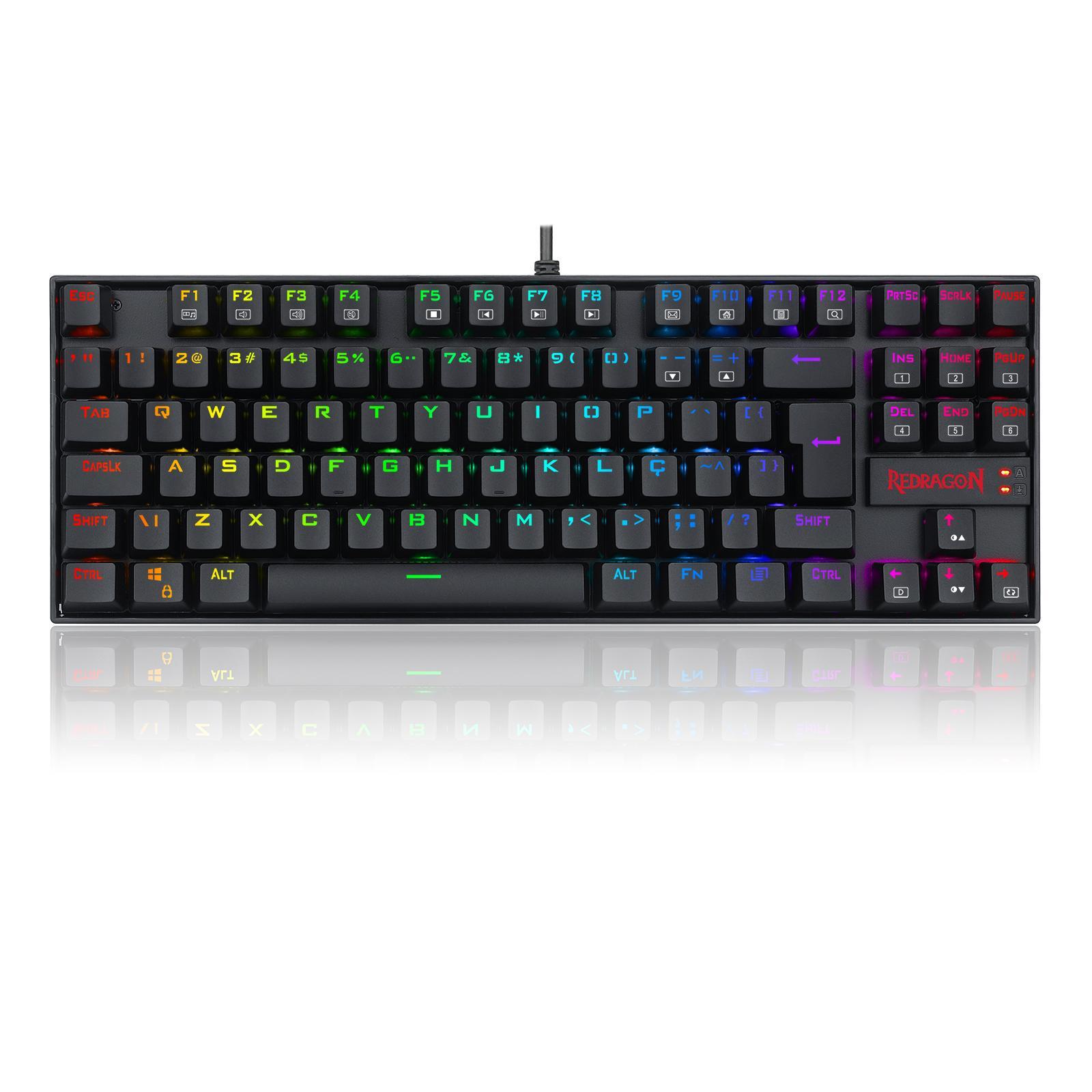 Miniatura Teclado Magnético Redragon Kumara Pro V2 Rgb Pto Switch Red