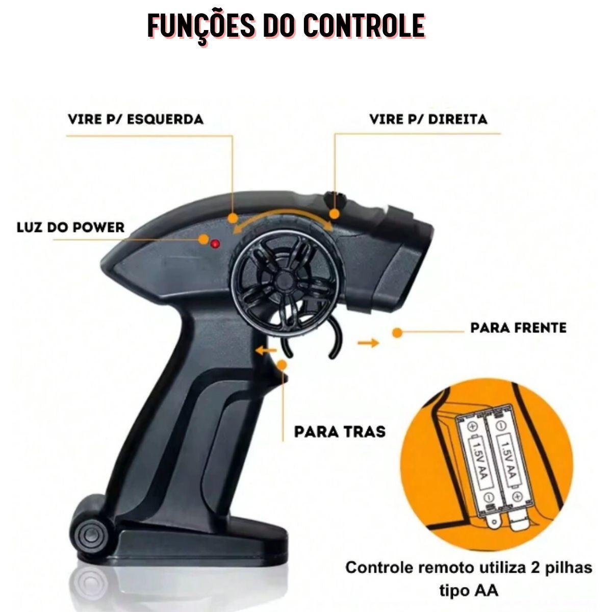 Miniatura Carrinho De Controle Remoto Subida Na Terra Jipe-Bigfootcar