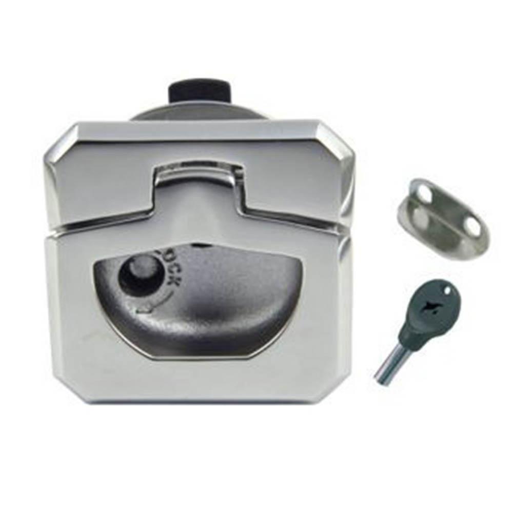 Miniatura Puxador Quadrado Inox Com Chave 54 X 54Mm