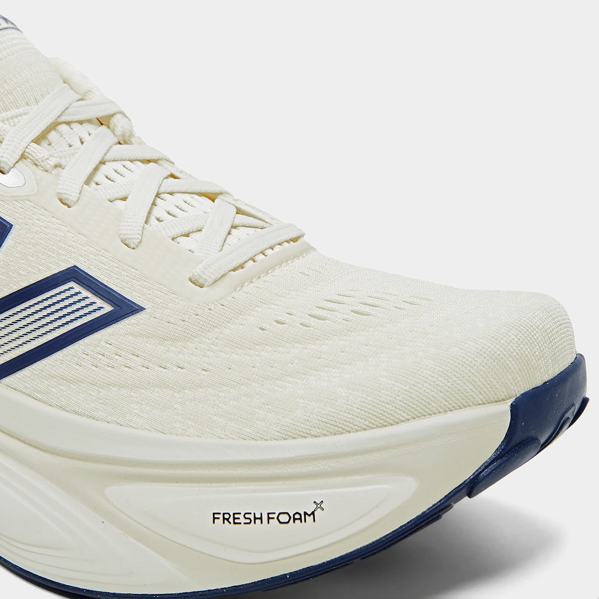 Tênis New Balance Fresh Foam X More V5 Masculino Bege+Marinho - 38