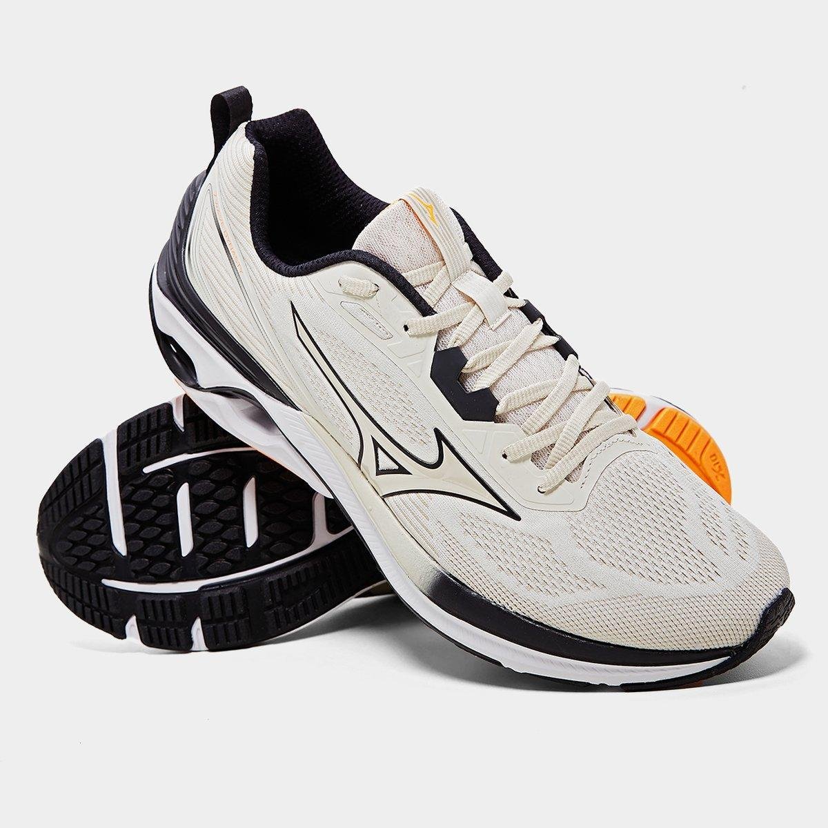 Miniatura Tênis Mizuno Wave Dynasty 7 Masculino Bege - 38