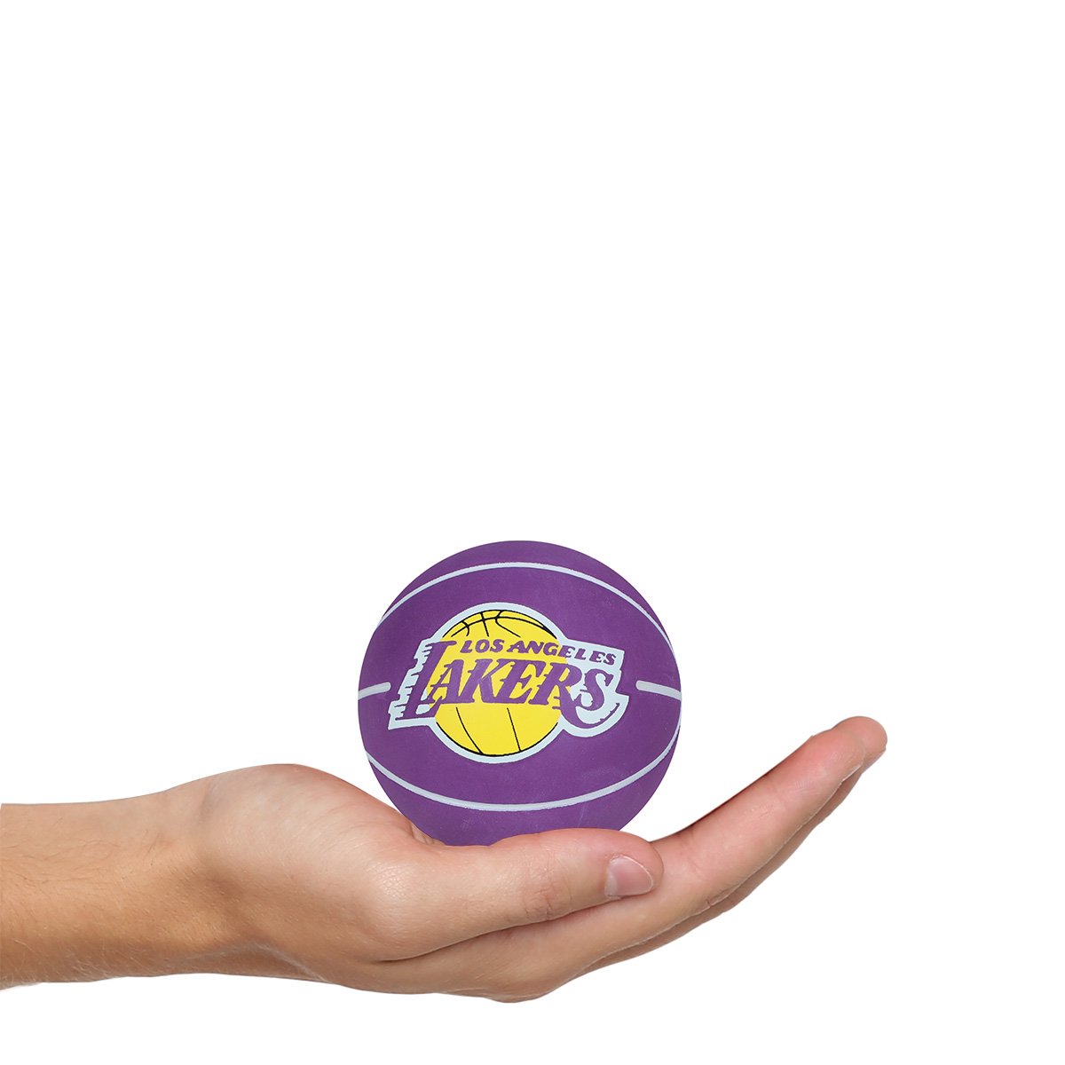 Miniatura Mini Bola Basquete NBA Wilson Dribbler Los Angeles Lakers Roxo