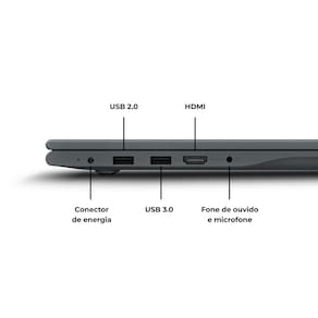 Miniatura Notebook Positivo Vision Intel Celeron Dual Core 4GB 128GB eMMC Tela HD 14” Windows 11 + Microsoft 365 Personal Válido por 1 Ano - C14 Lumina BAR