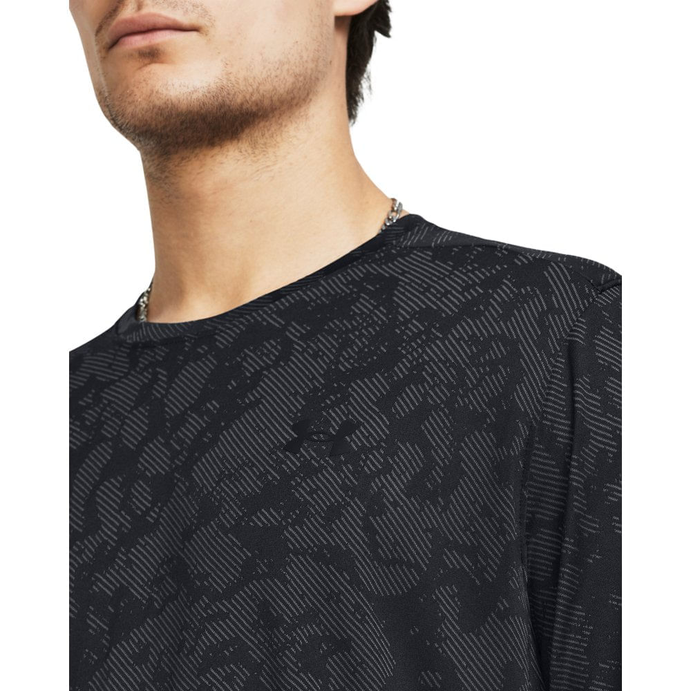 Miniatura Camiseta de Treino Masculina Under Armour Tech Vent Geode Preto - G