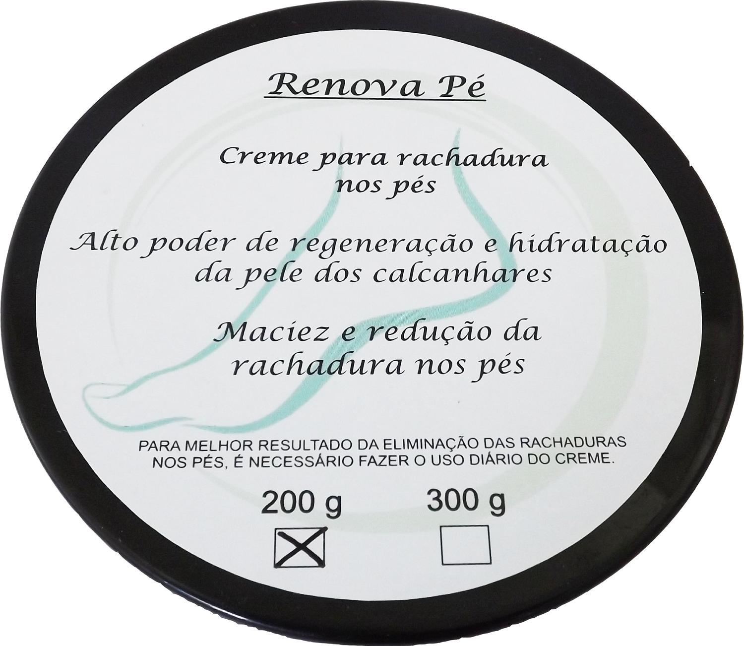 Miniatura Creme Tratamento Rachadura Nos Pés 200G Eliminação Completa
