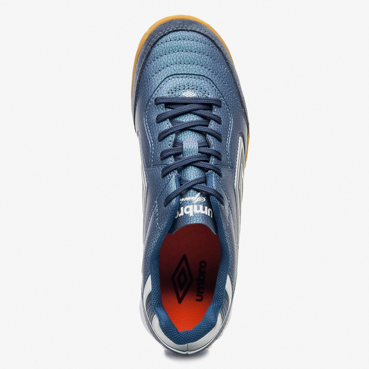 Miniatura Chuteira Futsal Umbro Speciali Classic Unissex Marinho+Cinza - 37
