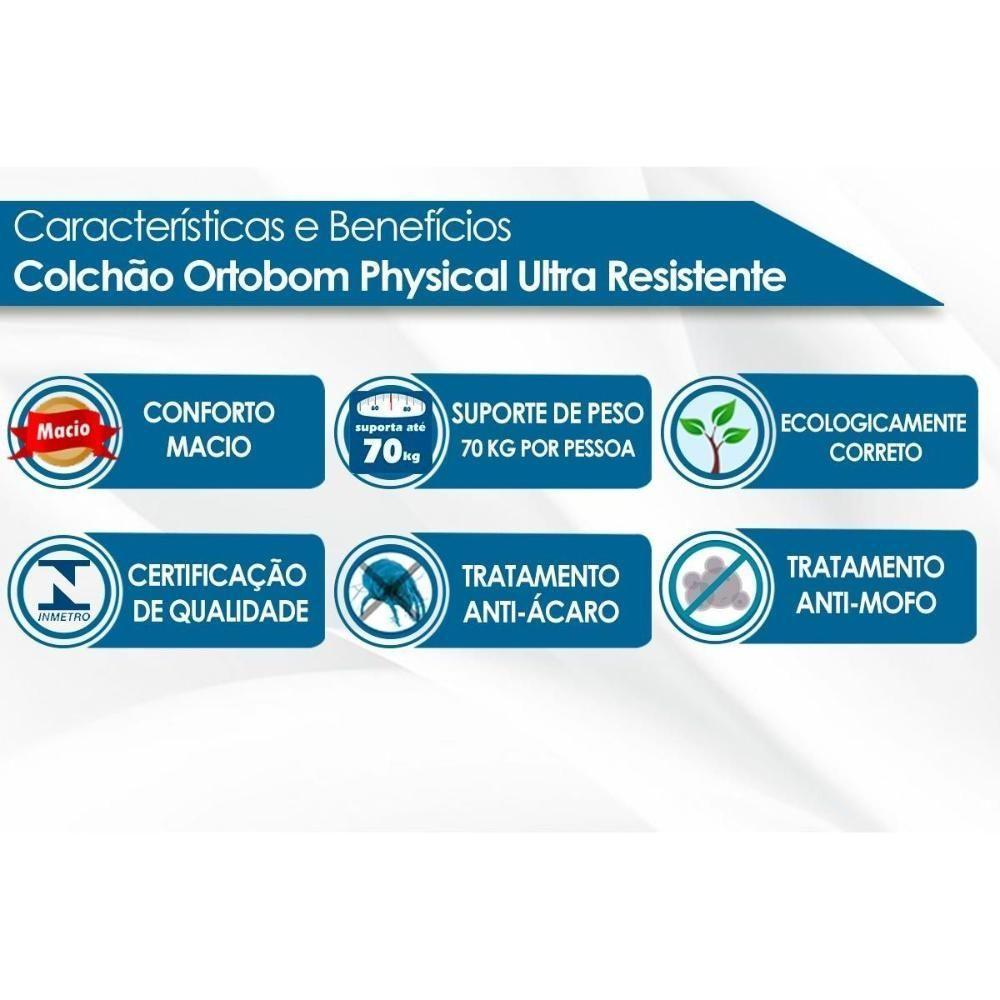 Miniatura Colchão Viúva Espuma D26 Physical Ultra Resistente (128x188x17) - Ortobom