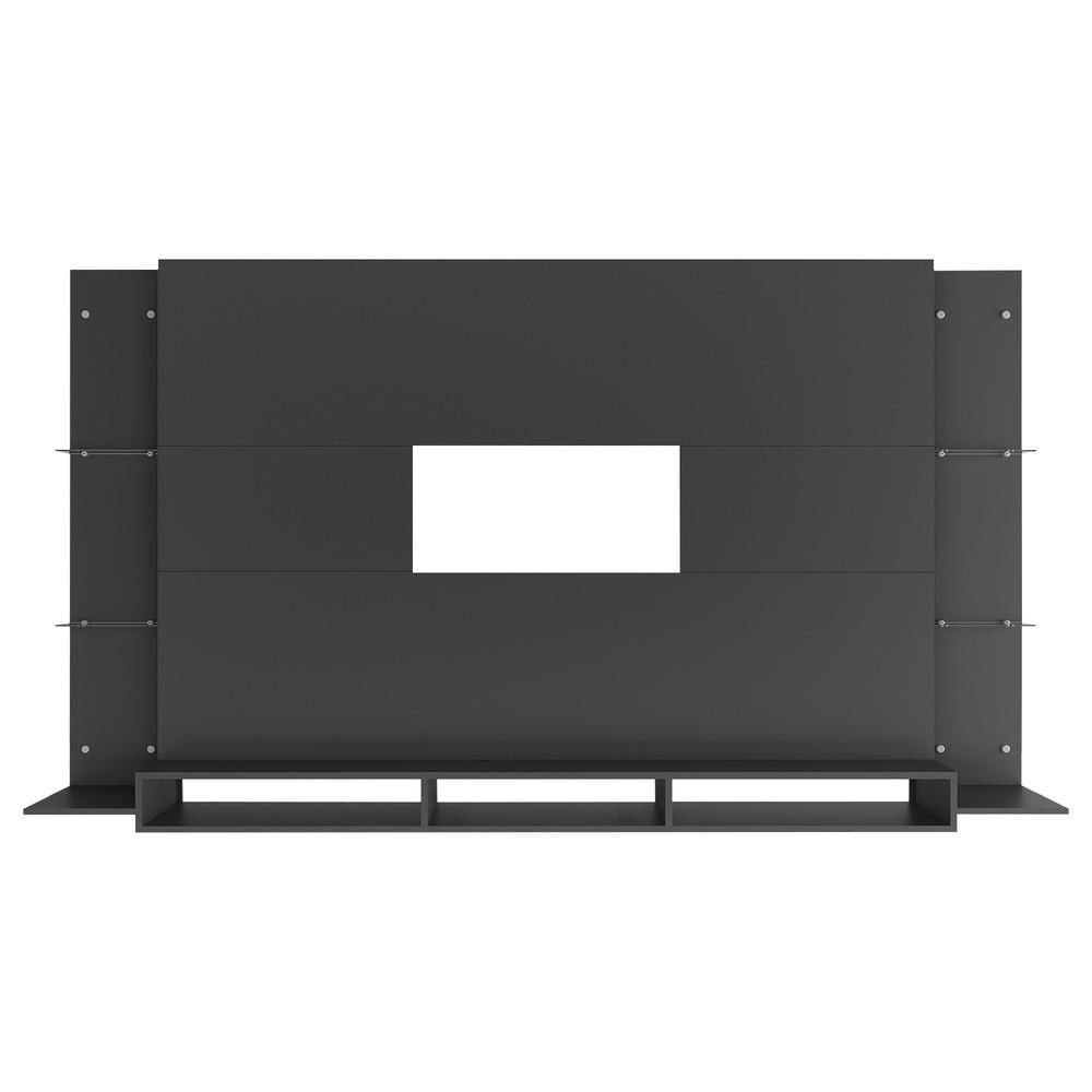 Miniatura Painel Com Suporte Tv 75" Web Multimóveis Mp1049 Preto
