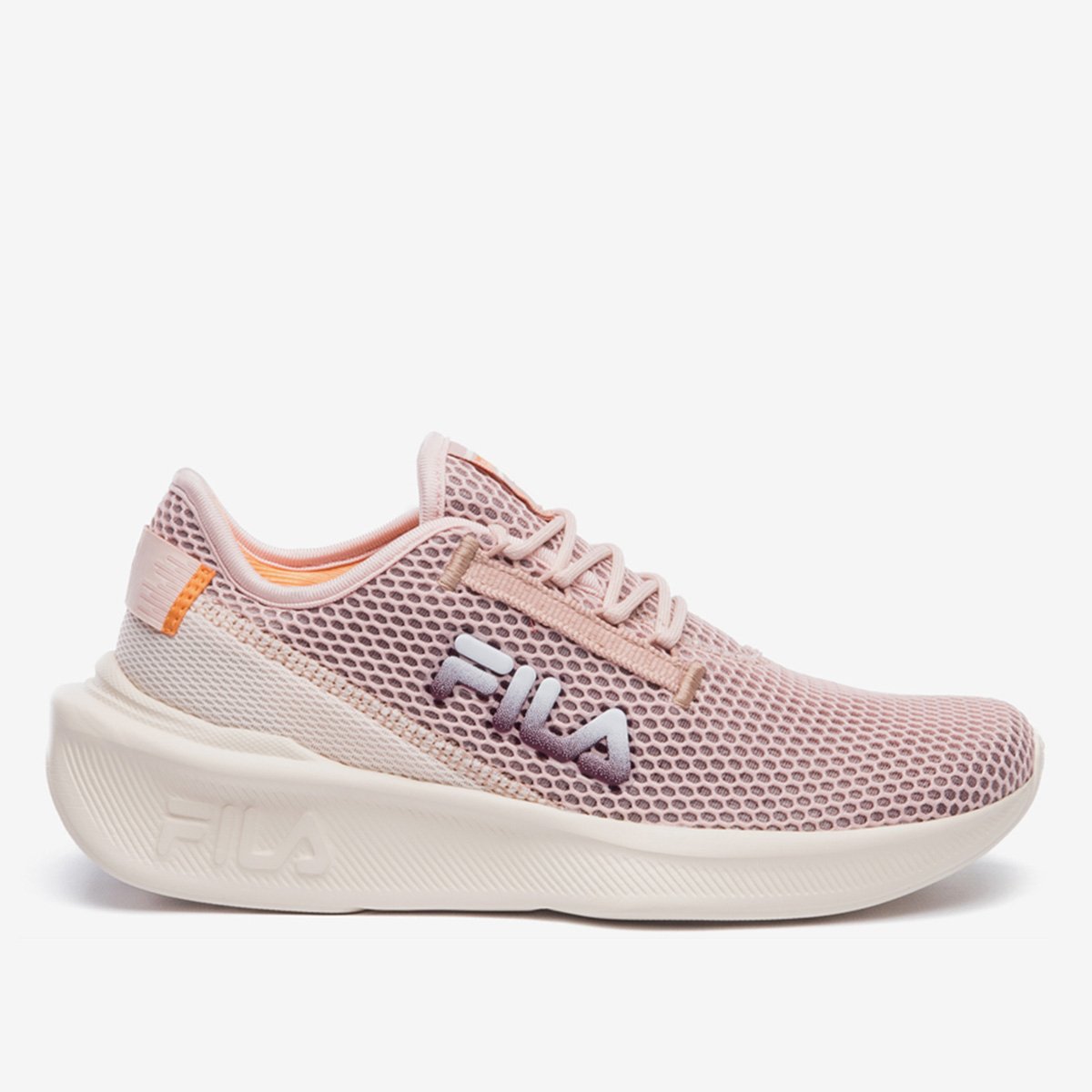 Miniatura Tênis Fila Player Feminino Rosa+Laranja - 34