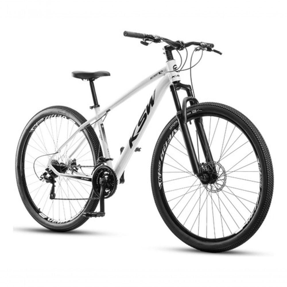 Miniatura Bicicleta Ksw Aro 29 21 Velocidades Freio A Disco Mecânico Alumínio Branco 17