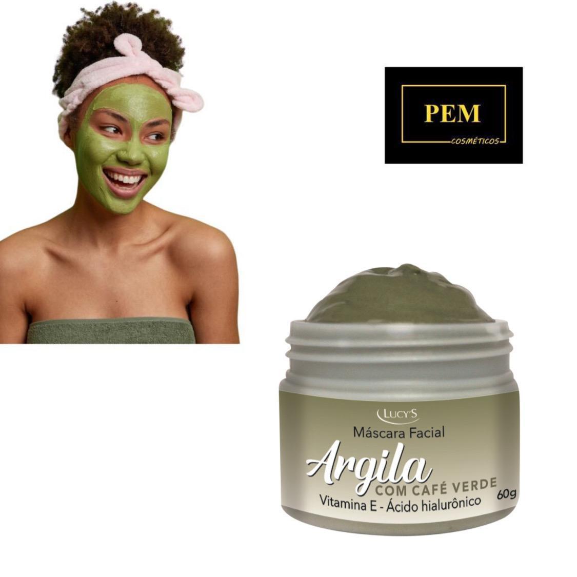 Miniatura Máscara Facial Argila Verde Com Vita E Ac Hialurônico Lucy'S