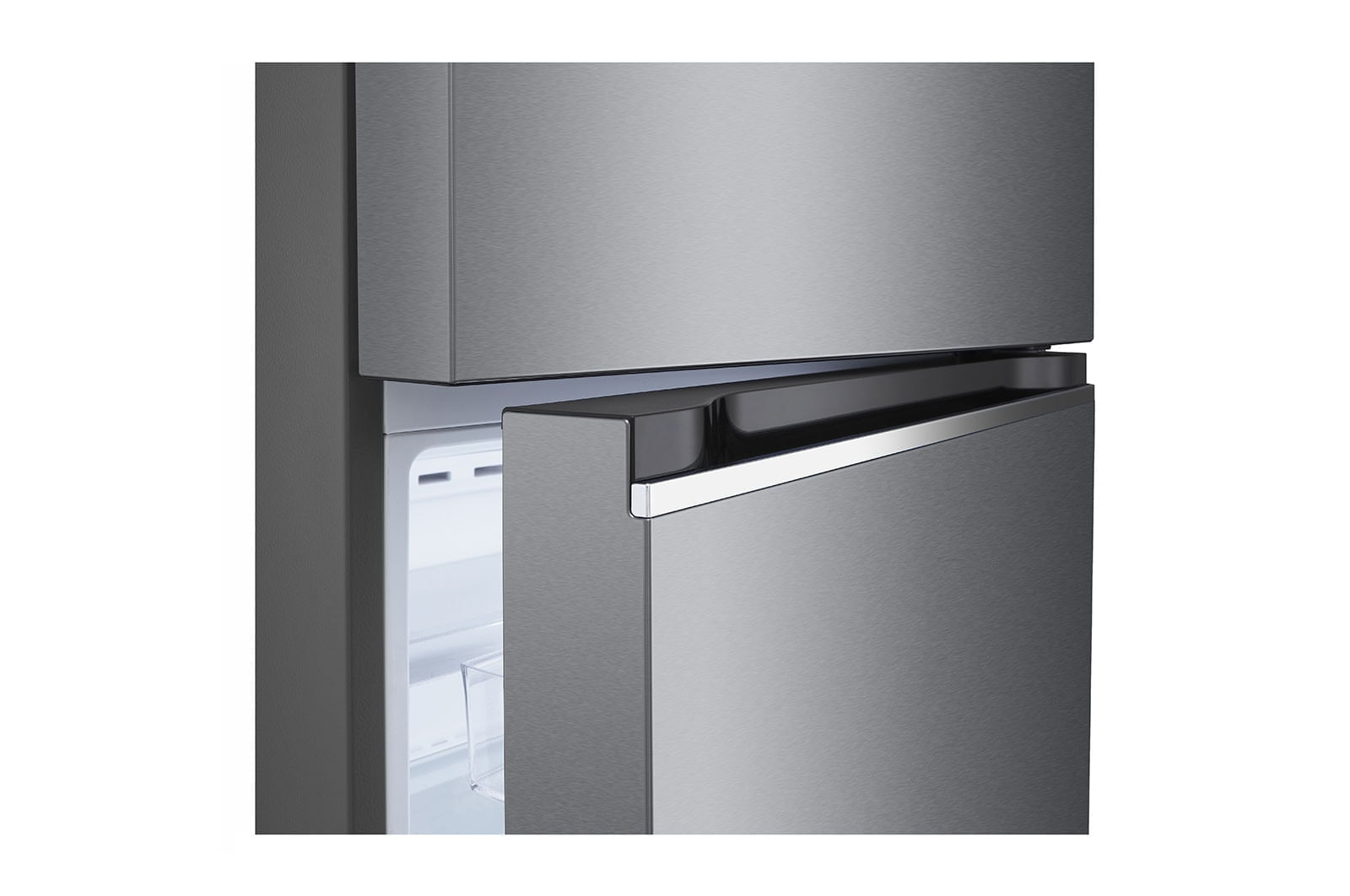 Geladeira LG Frost Free Inverter 395L Duplex Cor Platinum Inox (GN-B392PQD) - 220V