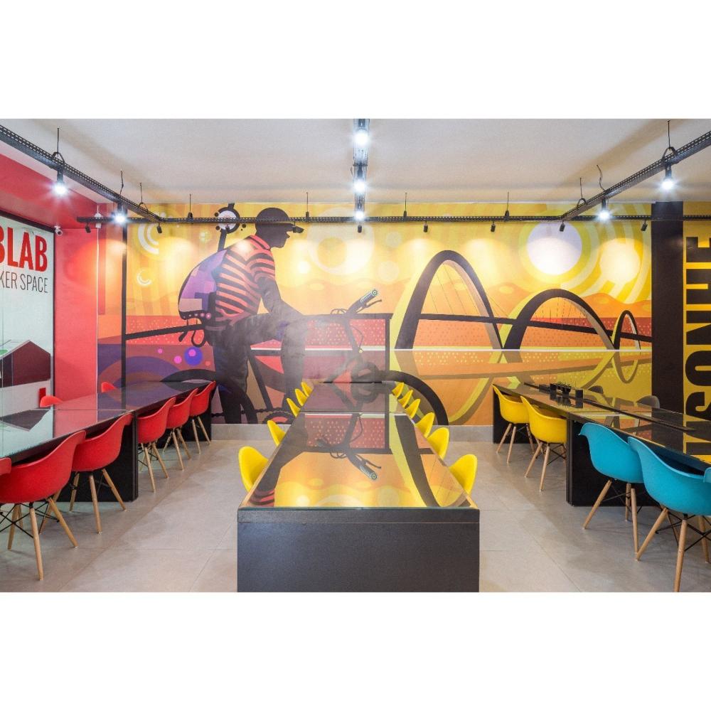 Kit 2 Cadeiras Eames Braço Polipropileno Base Madeira Flórida Fratini Móveis Amarelo