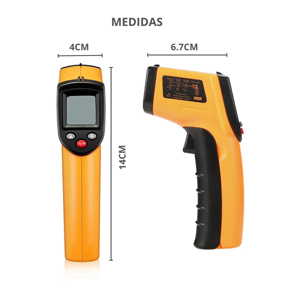 Termômetro Culinário Infravermelho Laser Faixa Temperatura
