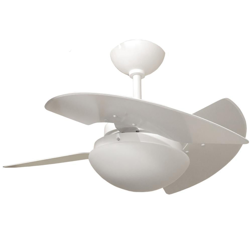 Miniatura Ventilador de Teto Com Controle Remoto Silencioso Branco
