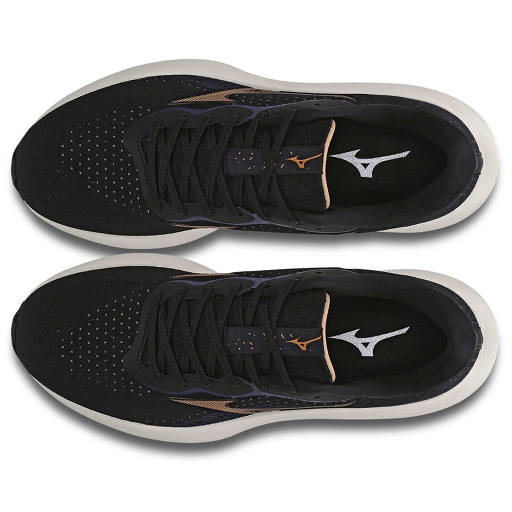 Miniatura Tênis de Corrida Feminino Mizuno Virtue Preto - 34