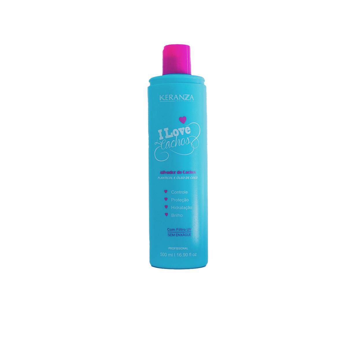 Miniatura Kit I Love Cachos Com Ativador De Cachos Keranza 4 Itens