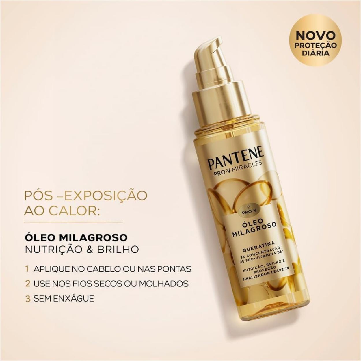 Kit Pantene Pro-Vitaminas Tratamento Milagroso Óleo Spray