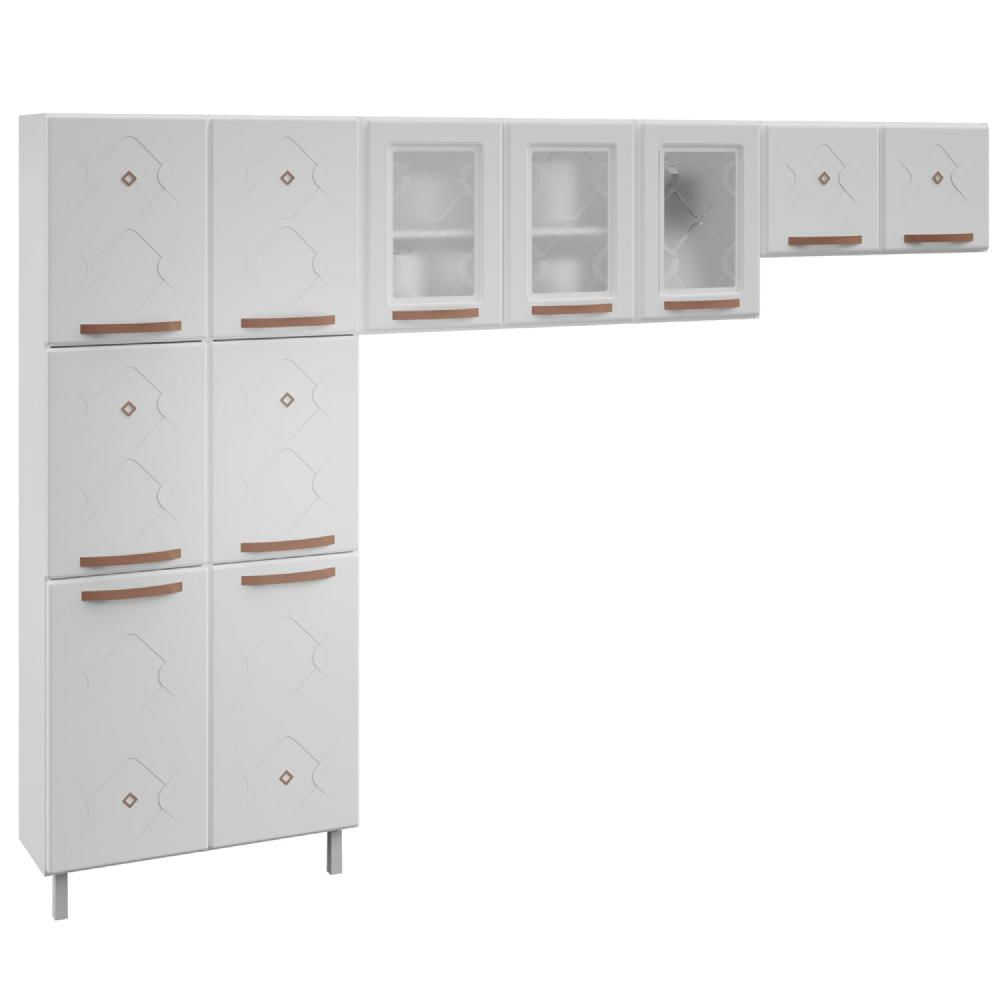 Miniatura Cozinha Compacta de Aço 3 Peças Mirage New Telasul	 Branco