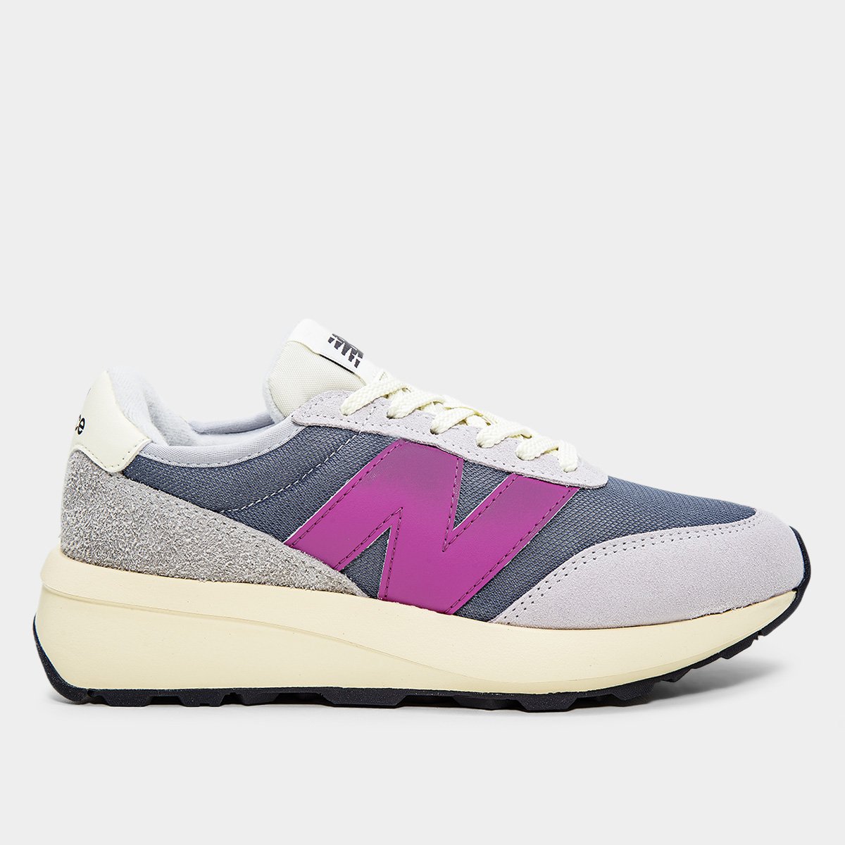 Miniatura Tênis New Balance 370v1 Unissex Lilás - 34
