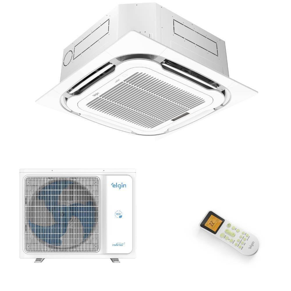 Miniatura Ar Condicionado Split Cassete Elgin Plus Inverter 24000 BTUs Frio 220V KDFE24C2CA