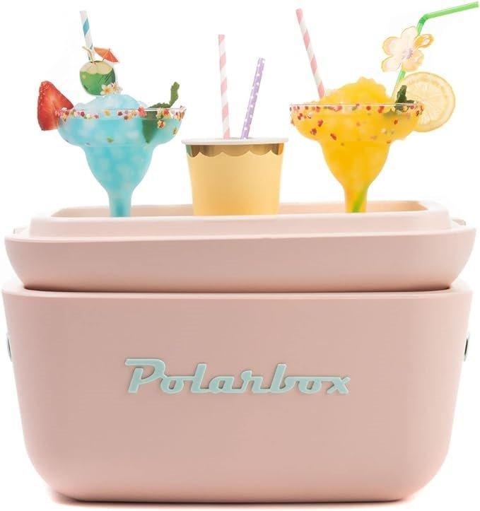 Miniatura Cooler Térmica Polarbox 20L Alça Couro - Cores Pastéis