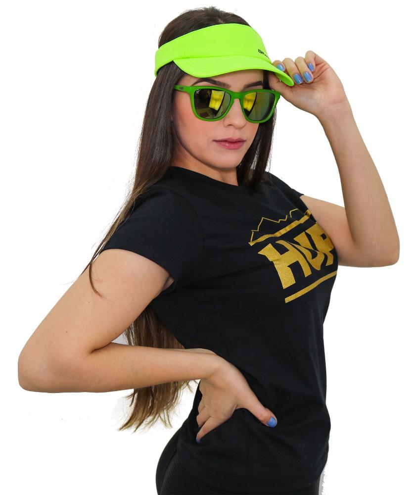 Miniatura Viseira para Corrida Microfibra HUPI Verde Flúor VERDE