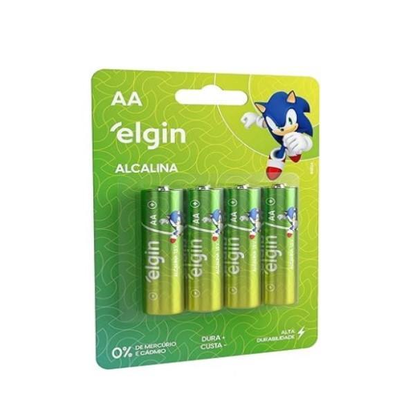 Miniatura Pilha 2aa Elgin Alcalina - Descargas Fortes