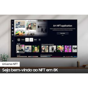 Smart TV 65" Neo QLED 8K Samsung QN800C Mini LED, Painel 120hz, Processador com IA, Som em Movimento Plus, Tela sem limites, Ultrafina, Única Conexão