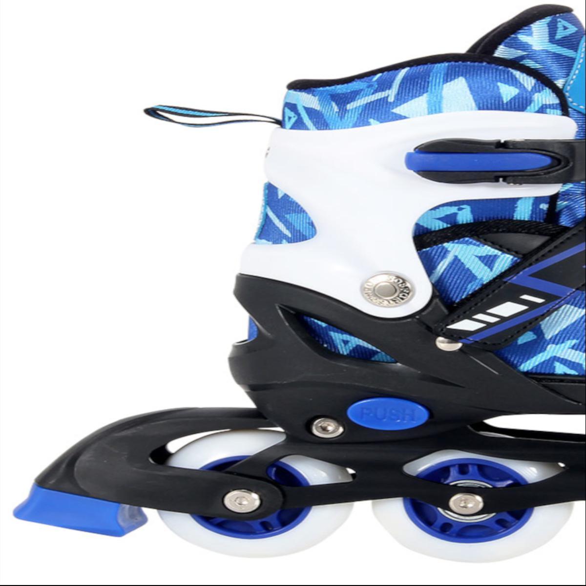 Miniatura Patins Inline Dm Radical 30-33 Azul - Dm Toys