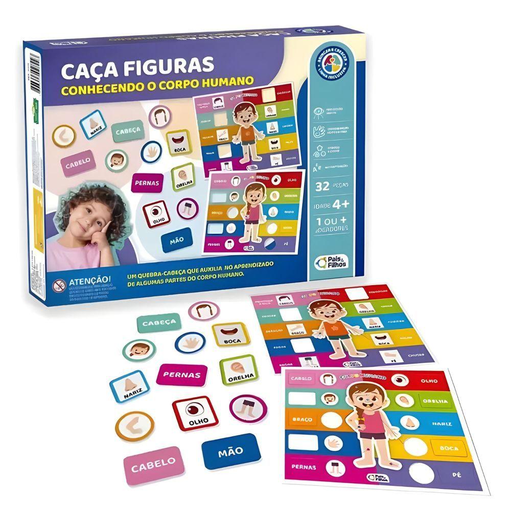 Miniatura Jogo Caça Figuras - Corpo Humano - Pais E Filhos