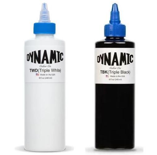 Miniatura Tinta Dynamic Triple Black E Dynamic Triple White 240Ml