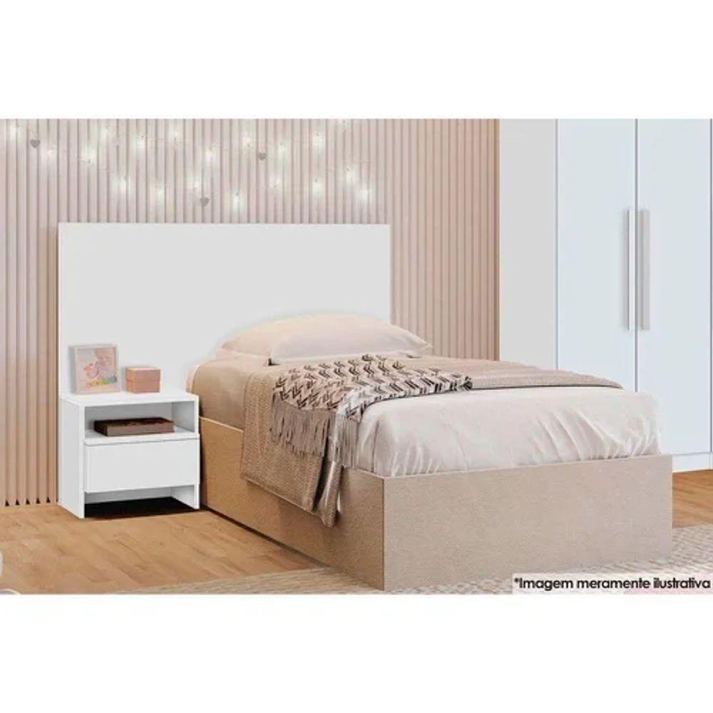 Miniatura Cabeceira Box Solteiro Prime C/ 1 Mesa De Cabeceira Novo Horizonte