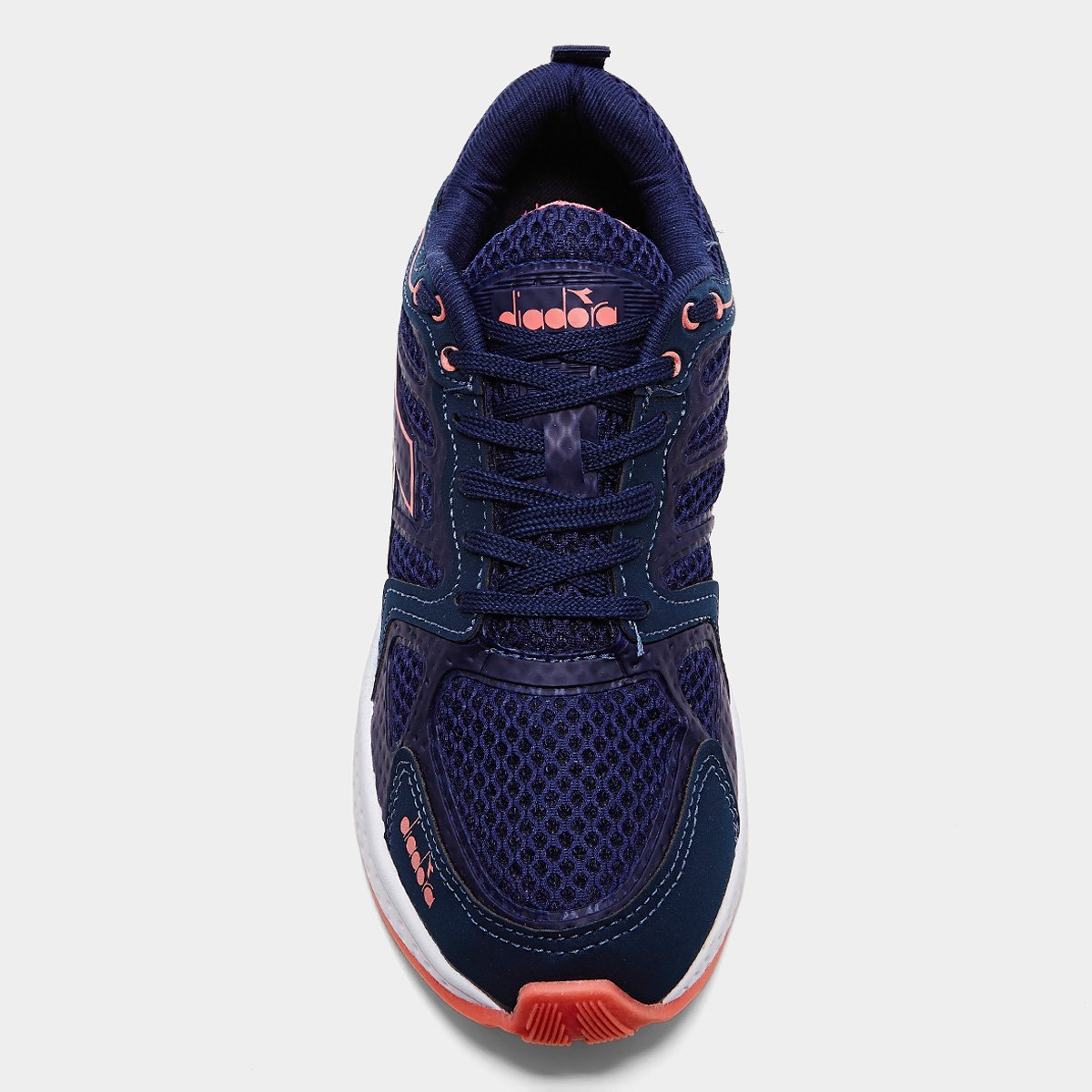 Miniatura Tênis Diadora Stratus II Feminino Marinho+Coral - 34