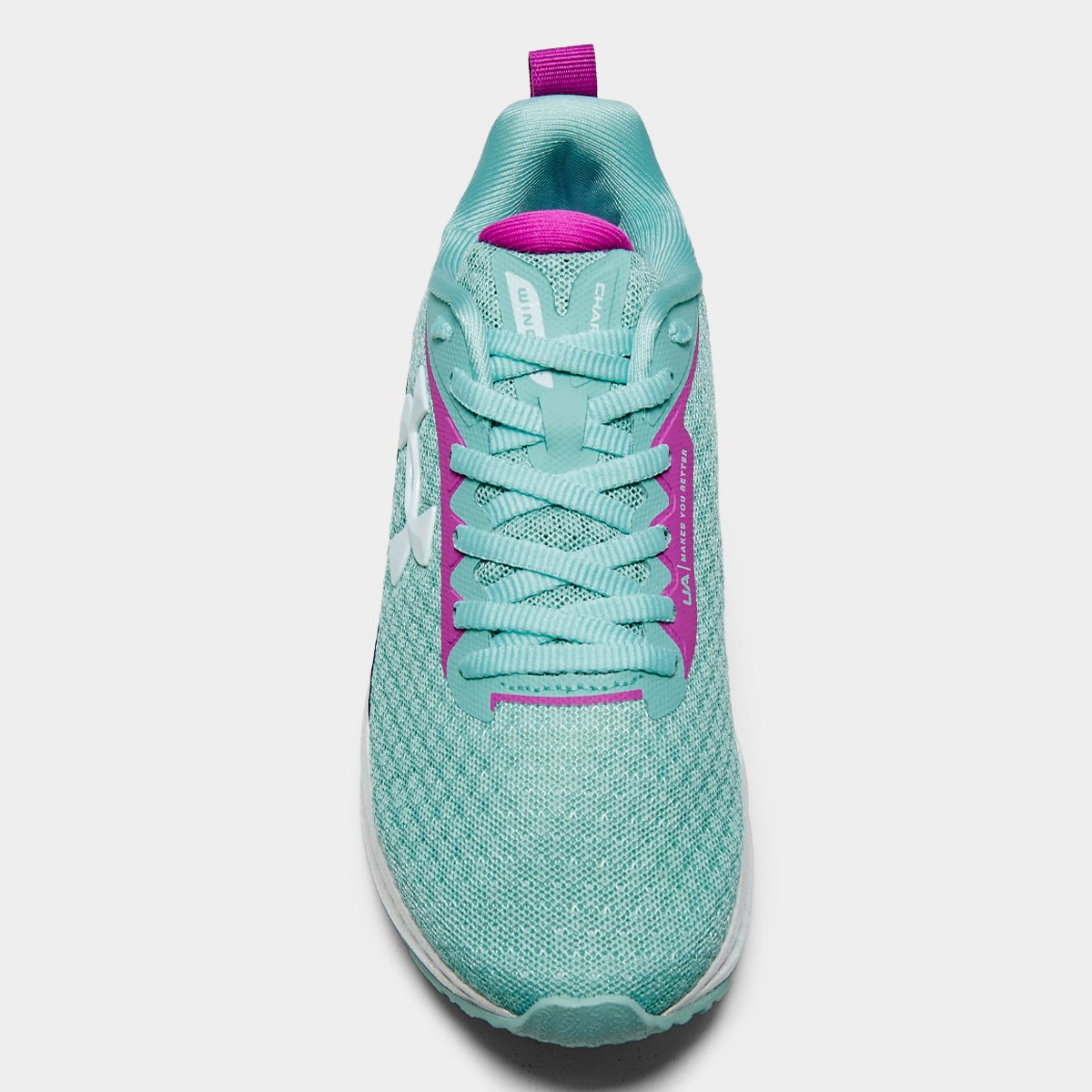 Miniatura Tênis Infantil Under Armour CH. Wing SE Menina Verde+Rosa - 29