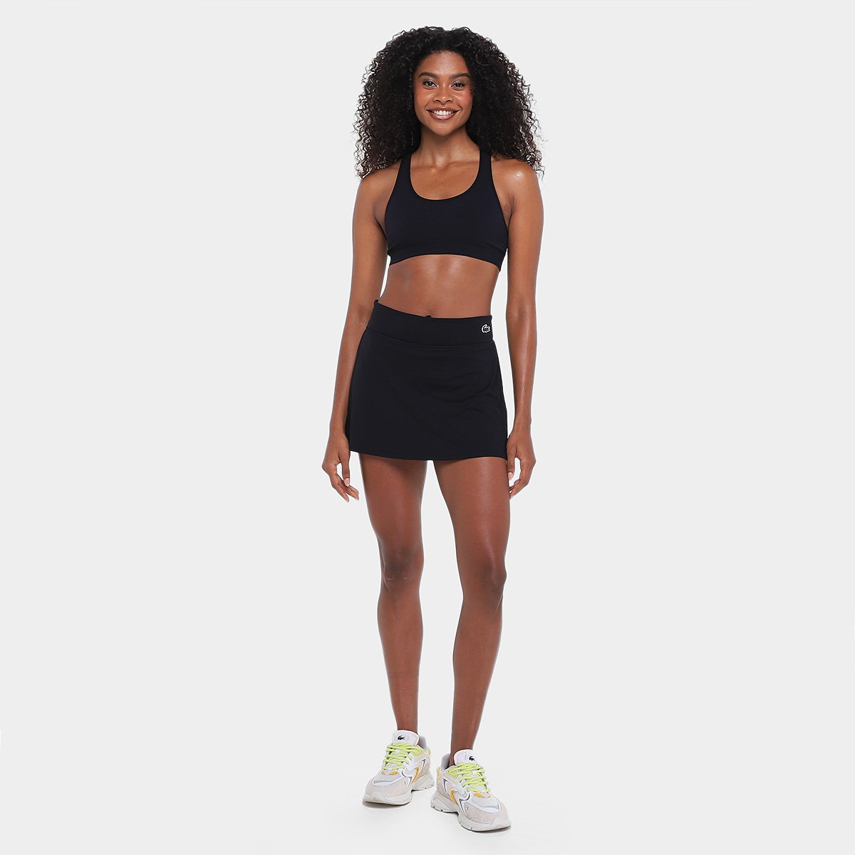 Miniatura Short Saia Lacoste Preto - G