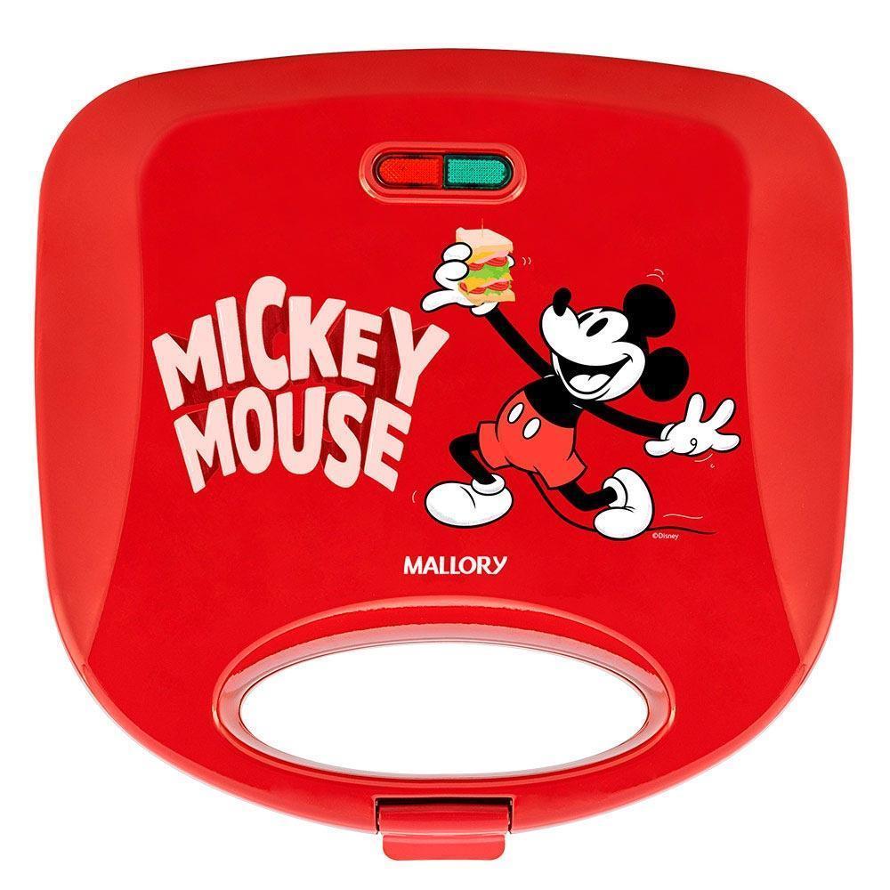 Miniatura Sanduicheira Grill Mickey Mallory Disney Funny Plates 127V