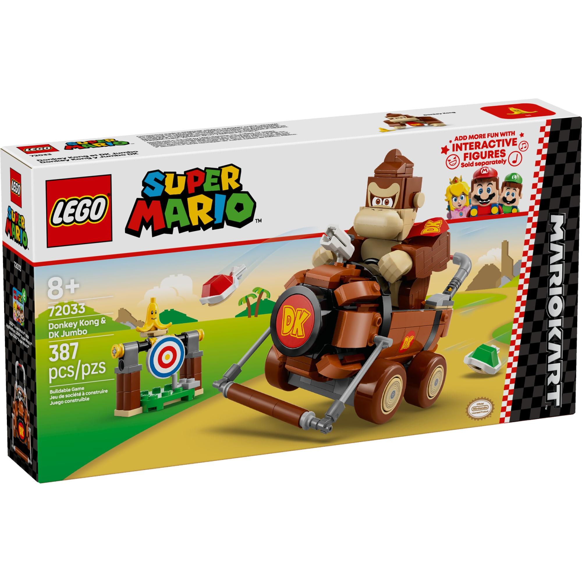 Miniatura LEGO Super Mario - Mario Kart™ – Donkey Kong & DK Jumbo