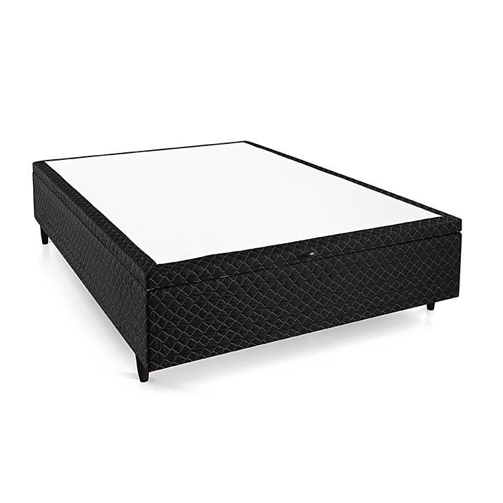 Miniatura Cama Box Baú Casal Herval Troya, 66x138x188 cm, Molas Bonnel