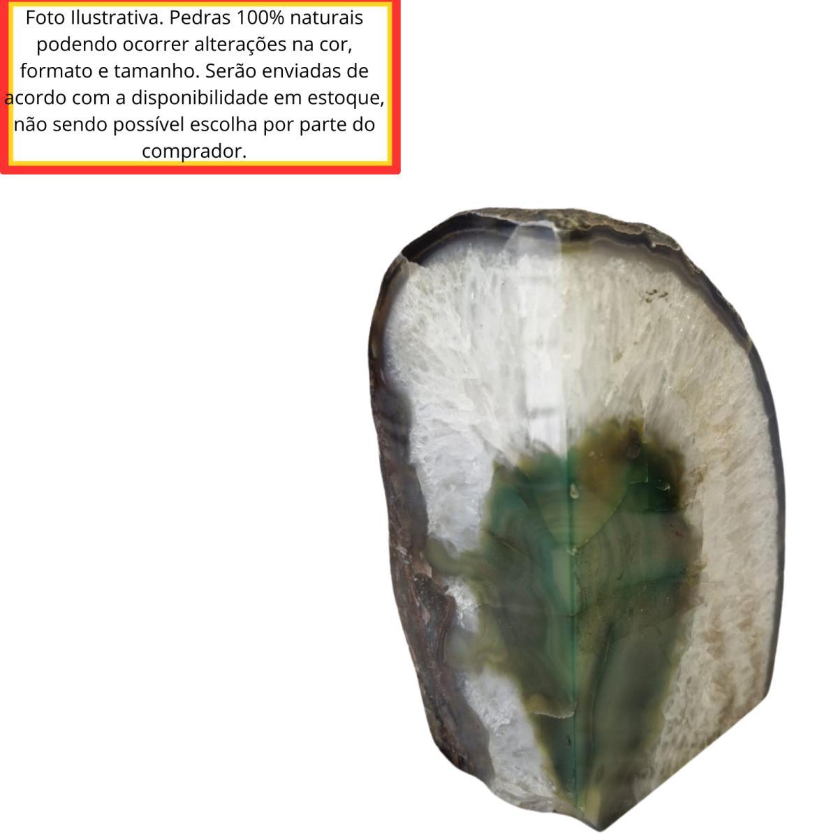 Miniatura Pedra Natural Geodo Ágata Verde 1,9 Kg A 2,0 Kg Decoração