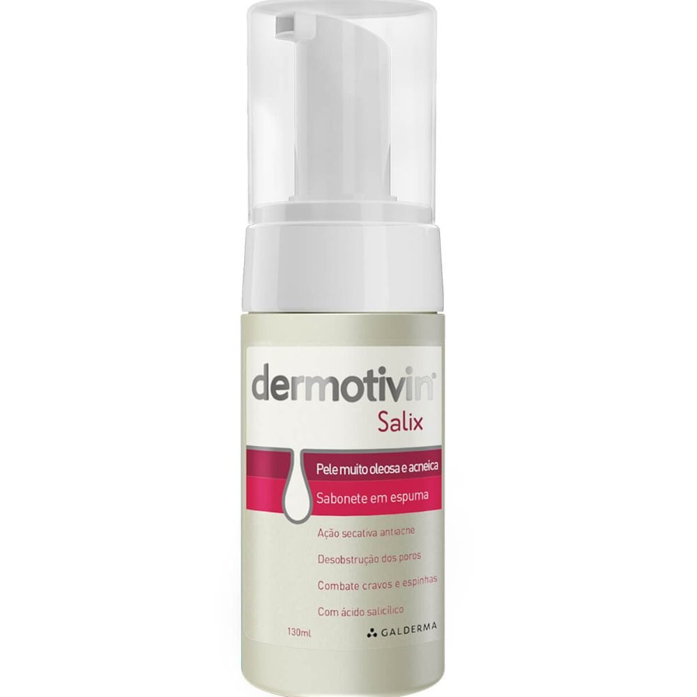 Miniatura Sabonete Em Espuma Dermotivin Salix Foam 130ml