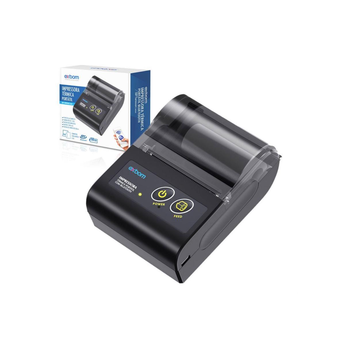Miniatura Mini Impressora Térmica Bluetooth 58Mm Aposta Pedido Deliver