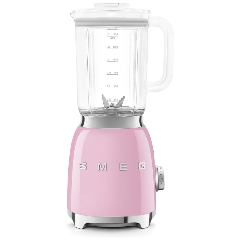 Miniatura Liquidificador SMEG BLF03 Retro Style 600W com Jarra de 1,5 litros sem BPA e Funções para Smoothies e Trituração de Gelo - Design Anos 50